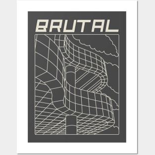 Brutal Architecture, Architects, Builders, Designers Gift Posters and Art